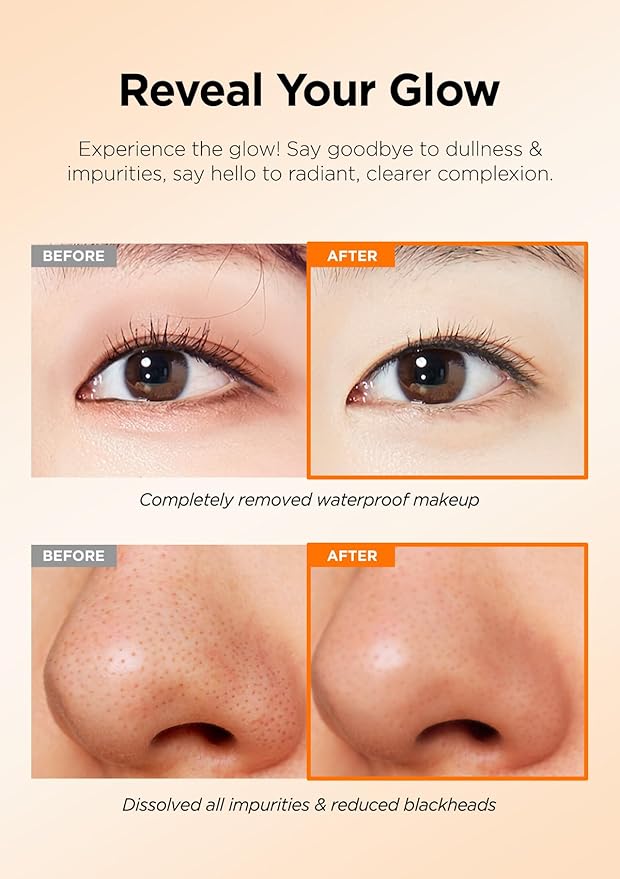 Deep Pore Cleasing Trio Set – Cleansing Oil + Foam for Blackhead & Sebum Removal+ Cleansing Balm, Makeup Remover Set, Korean Oil Cleanser for Face