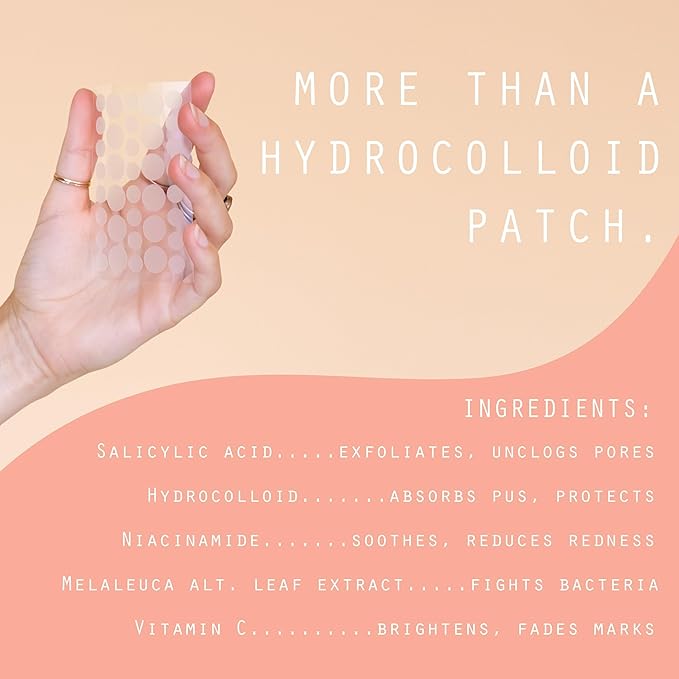 Dot Pimple Zit Patches for Face – Dermatologist Recommended & Ranked 1 for Most Effective Blemish Support – All Natural Hydrocolloid Acne Stickers with Vitamin C & Salicylic Acid (8, 10, 12 mm, 76 ct)