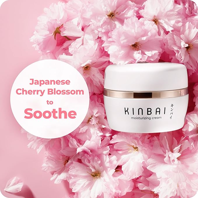 Moisturizer - Hydrating Face Cream for Dry Skin - Lightweight, Silky Texture - Collagen Boosting Peptides - Made in Japan - Wildflower Fragrance
