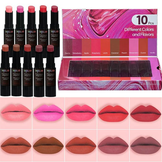 10 Pack Tinted Lip Balm Stocking Lips