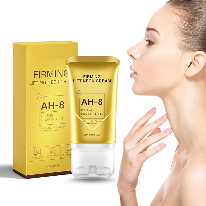 AH-8 Firming Neck Cream for Crepey Skin Body Care Comfort- Neck Firming Cream Contains Hexapeptide, Moisturizing, Tightening Lotions Cosmetic Skin Care & Repair for Women and men, Day & Night Use