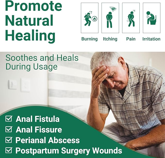 LMNOOP® Perianal Care Cream, Fast Healing Wounds for Anus Fissure, Abscess, Ulcer, Infection, Postpartum & Anal Fistula Surgery Wounds Recovery Ointment, Wound Treatment Cream for Itch Burning Relief