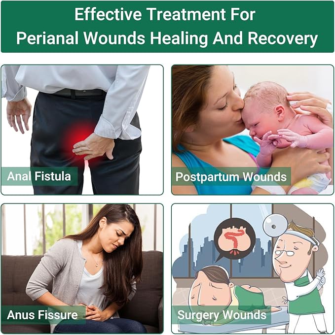 LMNOOP® Perianal Care Cream, Fast Healing Wounds for Anus Fissure, Abscess, Ulcer, Infection, Postpartum & Anal Fistula Surgery Wounds Recovery Ointment, Wound Treatment Cream for Itch Burning Relief