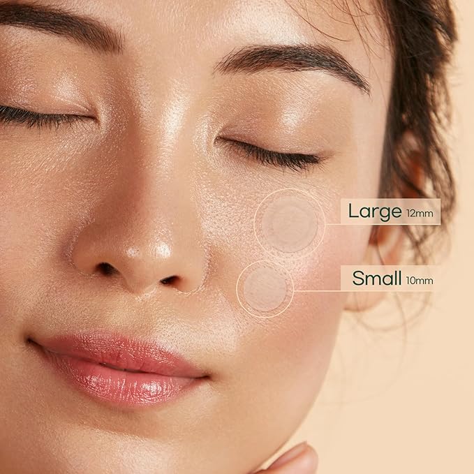 PETITFEE Centella Clearing Spot Patch (115 Count) - Invisible Hydrocolloid Spot Relief Patches for Acne Cover, Blemishes, Pimples, with Tea Tree Oil, Salicylic Acid Spot Patch, Beveling Patch, 2 Size