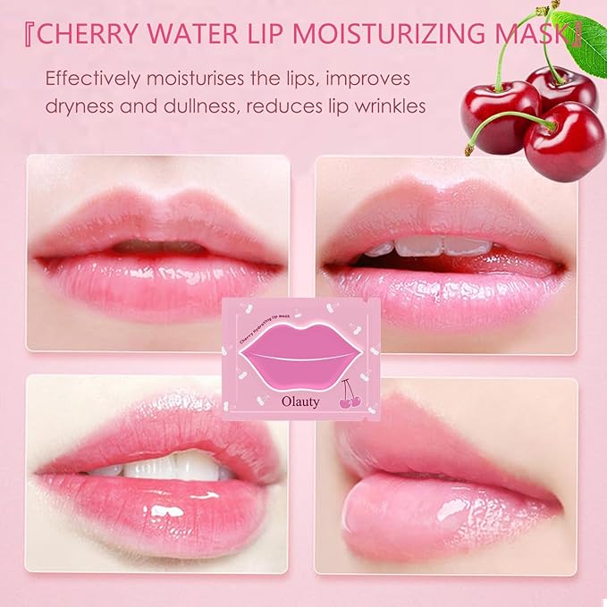 30 Pairs Cherry Lip Masks & Circle