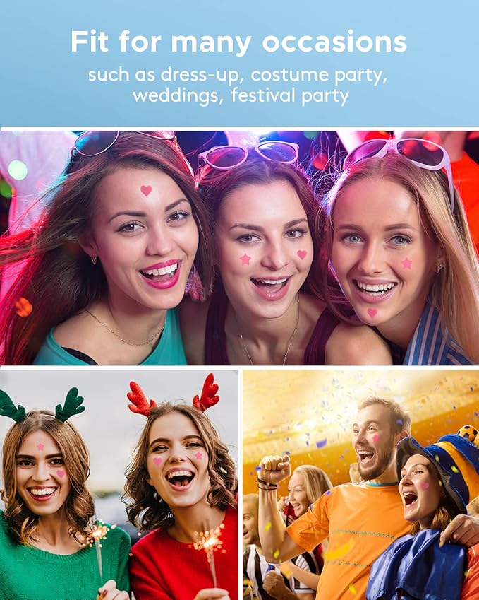 LitBear Acne Patch Pimple Patch, Pink Heart & Star Shaped Absorbing Cover Hydrocolloid Patches For Face Zit, Acne Dots, Tea Tree Oil + Centella (108 Count (Pack of 1))