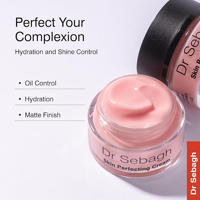 Skin Perfecting Cream (1.7 fl oz) | Formulated for Oily Skin | Lightweight Mattiyfing Water-Based Moisturizer For Sebum Control | Contains Vitamin B5 & Glycerin For Dermal Repair | Oil Free