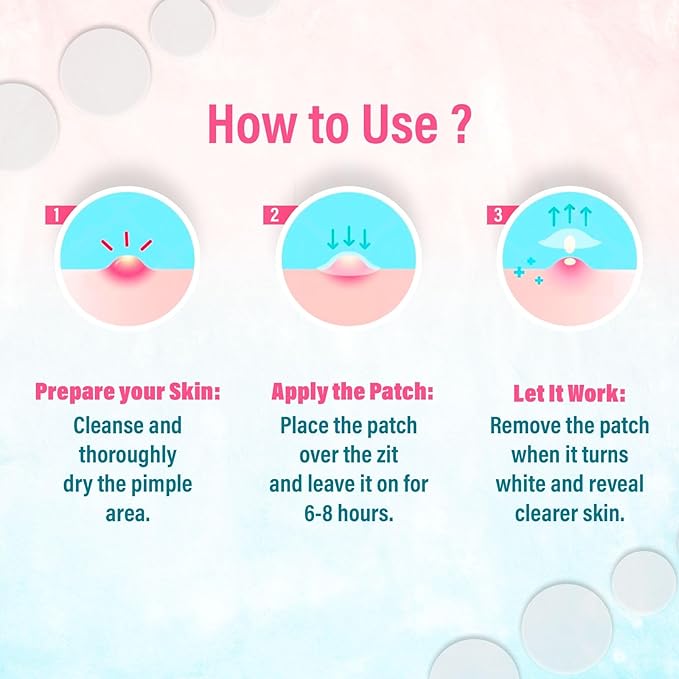 Hydrocolloid Acne Pimple Invisible 144 Patches with Tea Tree Oil & Salicylic Acid I Ultra Thin Absorbing Spot Stickers for Face, Skin I Covers Blemishes, Zits I Different Sizes 8mm, 12mm