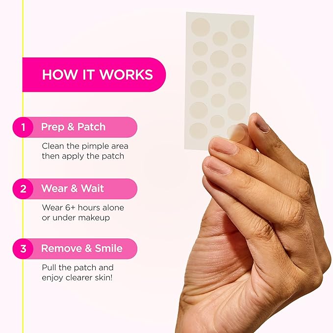 ZitSticka Pimple Patches for Face and Body, Hydrocolloid Patches to Cover Zits & Blemishes, Acne Patches or Zit Spot Stickers, Body Blemish Patch (GOO GETTER 72 Pack)