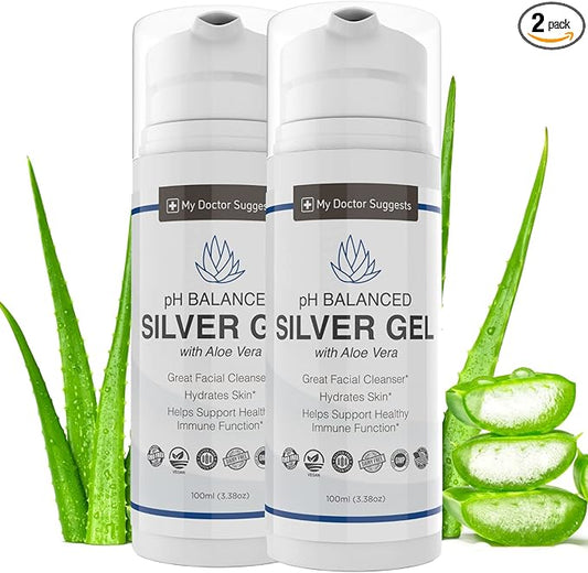 Silver Colloidal Gel with Aloe Vera, 3.38 oz (Pack of 2)