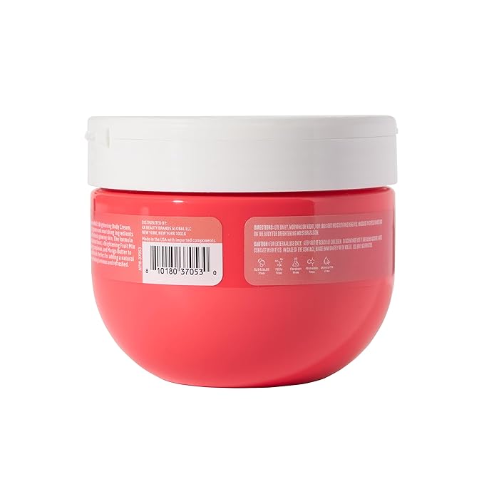 NATURE WELL Brightening Body Cream, Infused with Radiance-Boosting Antioxidant-Rich Vitamin C & Ultra-Hydrating Mango Butter, Refreshing Scent & Fast-Absorbing Luminous Finish, 10 oz