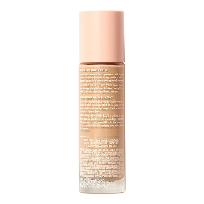 e.l.f. Halo Glow Liquid Filter, Complexion Booster For 2 Fair/Light