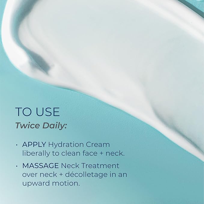 Kind Science by Ellen DeGeneres Face & Neck Duo - 2-Piece Skin Care Set with Hydration Cream Face Moisturizer & Neck Treatment for Firming & Tightening - Anti Aging, Visibly Reduces Wrinkles