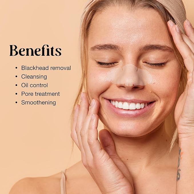 LivaClean 20 CT Nose Pore Strips – Nose Pimple Patch & Hydrocolloid Pore Patches for Pimples, Oil & Clogged Pores – Acne Strips, Pimple Patch for Face & Skin Care