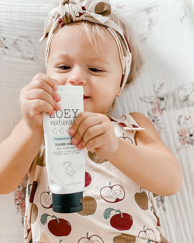 Baby Diaper Cream - Soothing Relief - Rash Protectant & Healing with Zinc Oxide & Kaolin Clay Ointment - Fragrance Free 3.4 oz