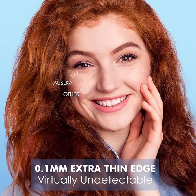 AUSLKA Pimple Patches for Face (150 Patches),Hydrocolloid Blemish Patches,Invisible Spot Cover for Face and Skin - with Temporary Mirror