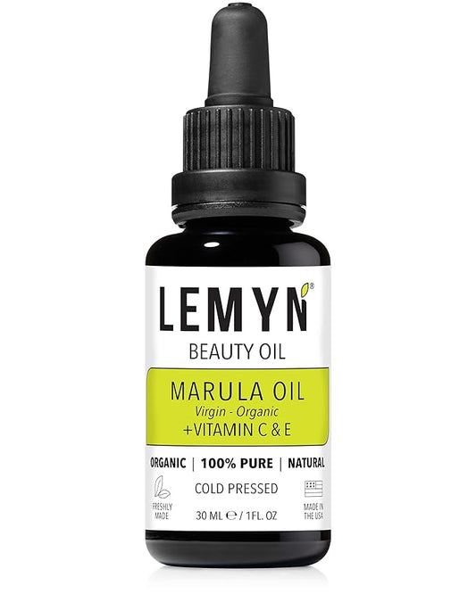 Virgin Marula Face Oil | Supercharged with Vitamin C & E | Freshly Made | Intense Hydration & Radiance Boost | Anti-Aging Skin Care and Face Moisturizer | Organic – Vegan – Cruelty-Free
