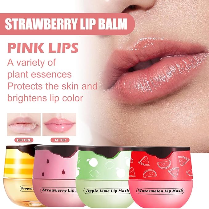 Honey Lip Balm Pot, 4 Pcs Exfoliator
