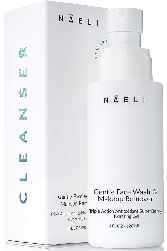 Gentle Face Cleanser - All Natural Anti Aging Vitamin C Face Wash for Sensitive & Dry Skin with Hyaluronic Acid & Antioxidants - Vegan & Cruelty Free, 4 oz