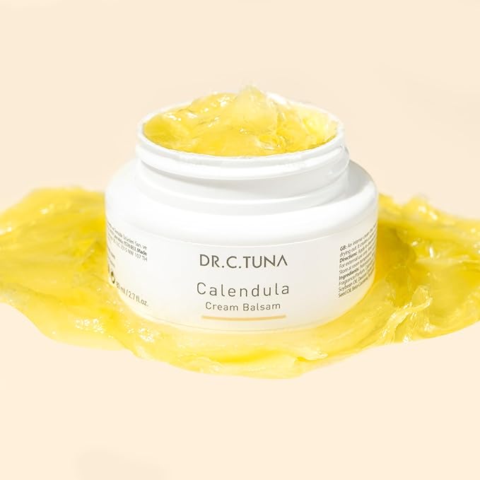 FARMASi Dr C Tuna Calendula Cream Balsam, Body Pure Natural Skincare Repair and Moisturizer Healing Effects for Dry Skin, Plant Rich Protection with Calendula, Chamomile 2.7 Fl