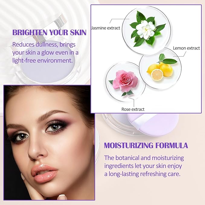 Oil Control Pressed Setting Powder, Lavender Matte Powder