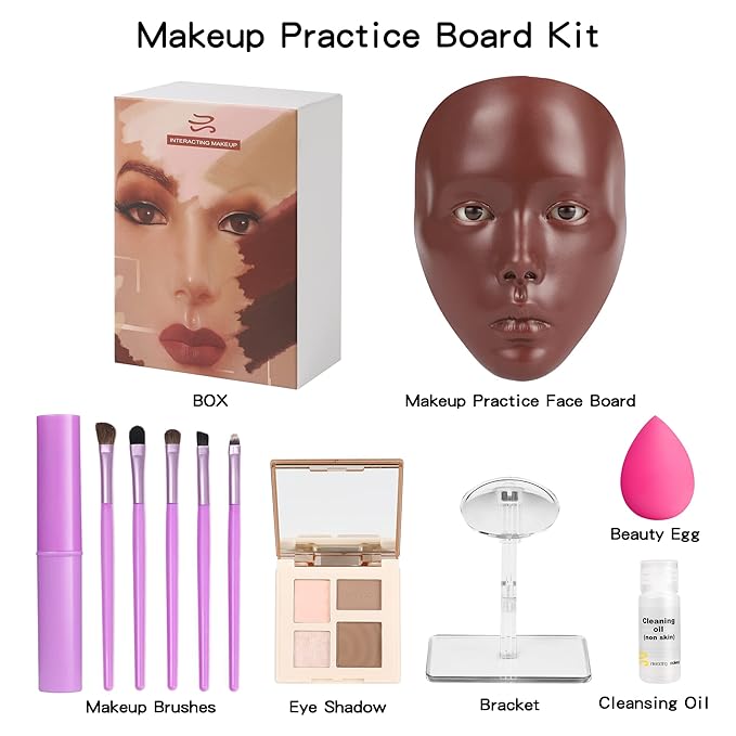 Makeup Practice Mannequin Face, 5d Reusable