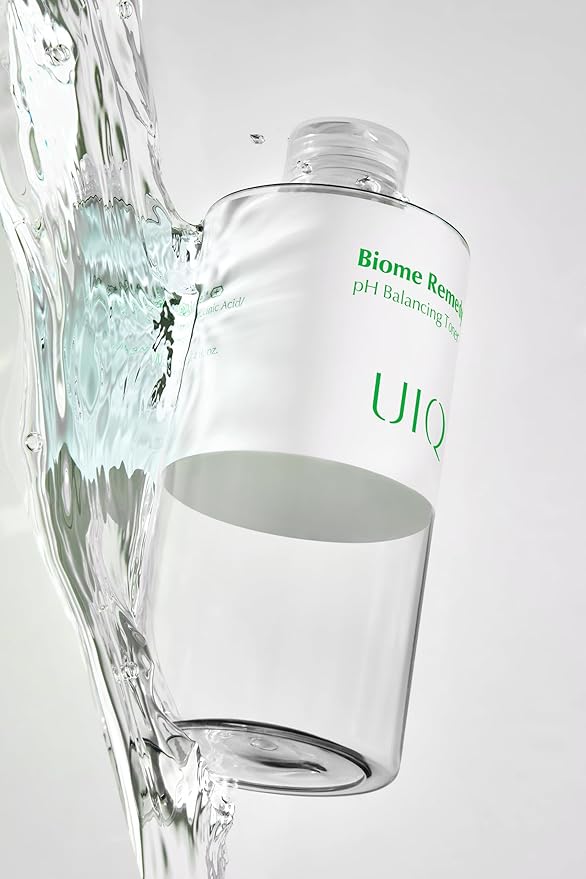 UIQ Biome Remedy pH Balancing Toner 10.14 fl. oz., Korean Skincare - Exfoliating Soothing PH Balancing Toner for Sensitive Skin