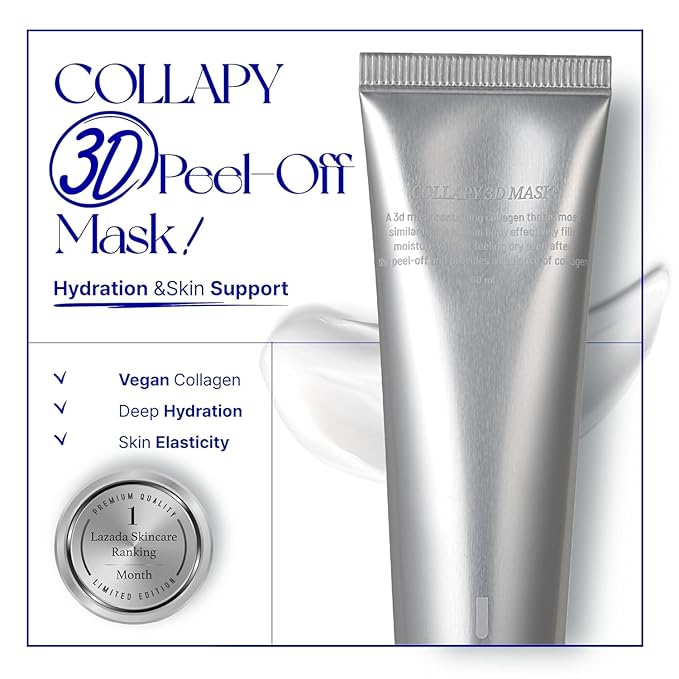 MILLIMILLI COLLAPY 3D Peel-off Collagen Face Mask + Silicone Brush