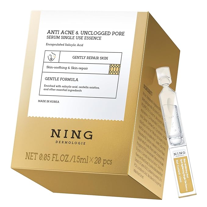 Salicylic Acid Acne Serum – Anti Acne Face Serum with 2% Salicylic Acid, Niacinamide, Centella & PHA – Pore Minimizer, Oil Control, Dark Spot Treatment, Single-Use Vials, 1 Fl.oz