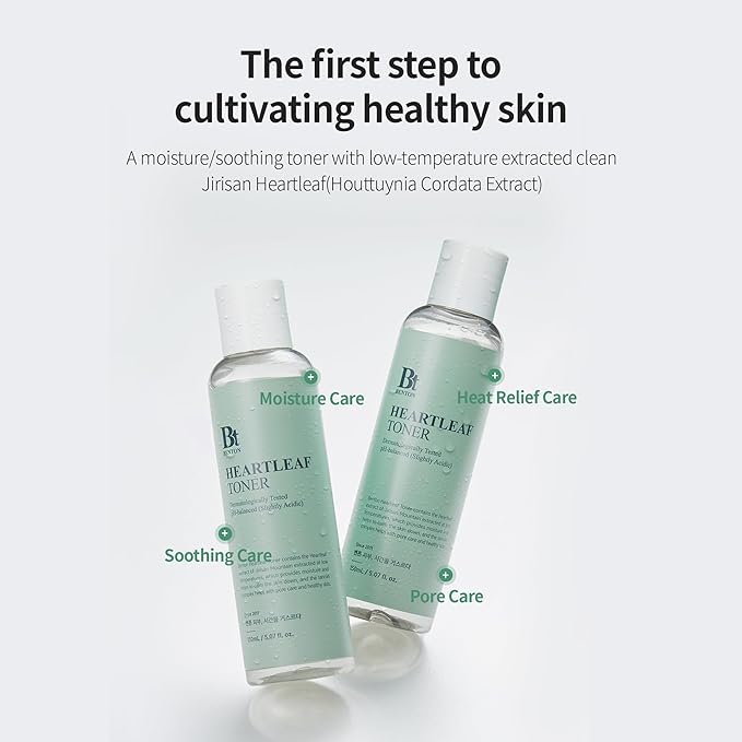 BENTON Heartleaf Toner for Face 5.07 fl. Oz. – Trouble Care, Pore Care – Hydrating and Skin Soothing Effect for All Skin Types – pH 5.5 Non-Irritating