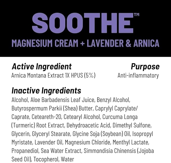 KT Health, Magnesium Cream, Soothe - Soothing Aromatherapy & Calming Pain Relief