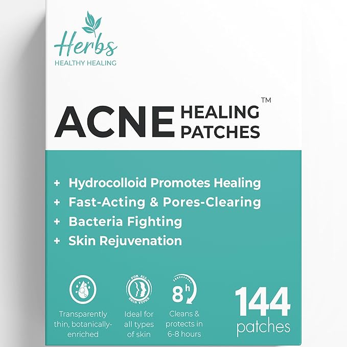 – 144 Count Hydrocolloid Acne Patches with Salicylic Acid, Tea Tree Oil & Centella – Clear Pimple Patch for Overnight Zit & Blemish Spot Treatment for Teens & Adults