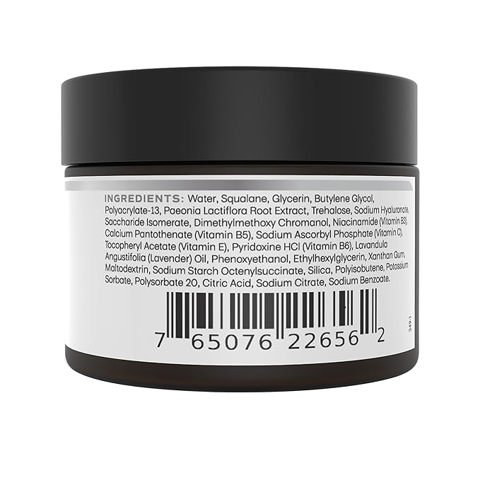 Night Cream - Hydrating Face Moisturizer with Hyaluronic Acid, Niacinamide & Lavender - Nourishing, Restoring & Rejuvenating - 2 oz