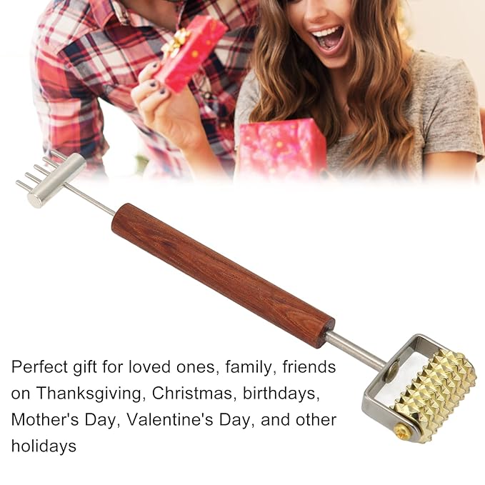 Double Head Design Face Massage Roller, Pressing