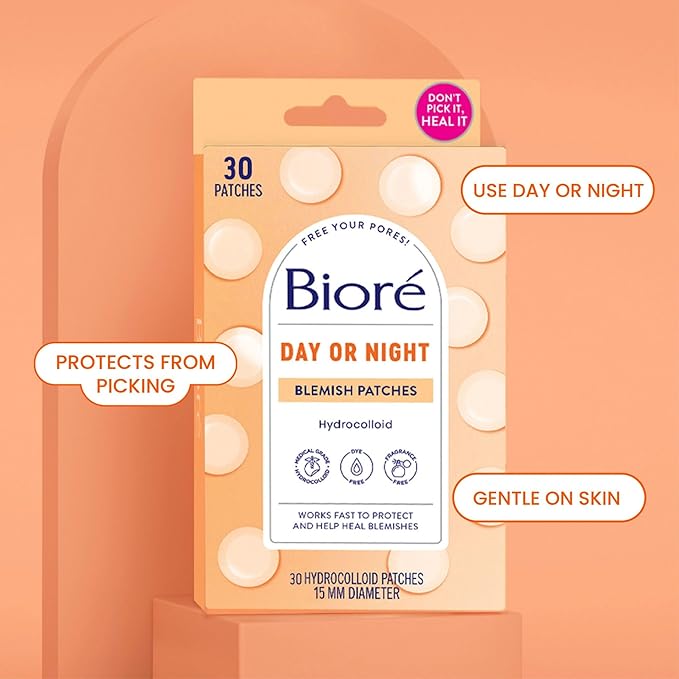 Biore Pimple Patches, Cover & Conquer Blemish Patch, Medical Grade Ultra-Thin Hydrocolloid for Covering Zits and Blemishes, HSA/FSA Approved, 30 Count