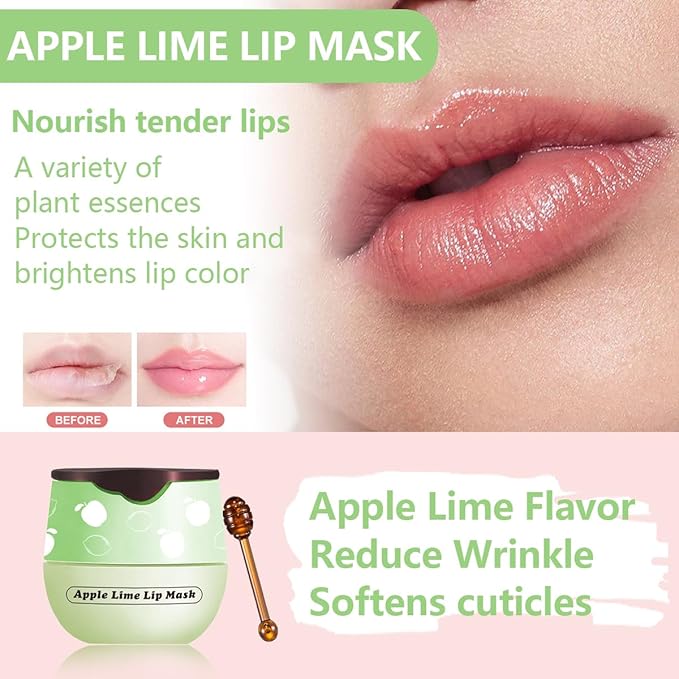 Apple Lime Lip Balm, Honey Strawberry Lime)