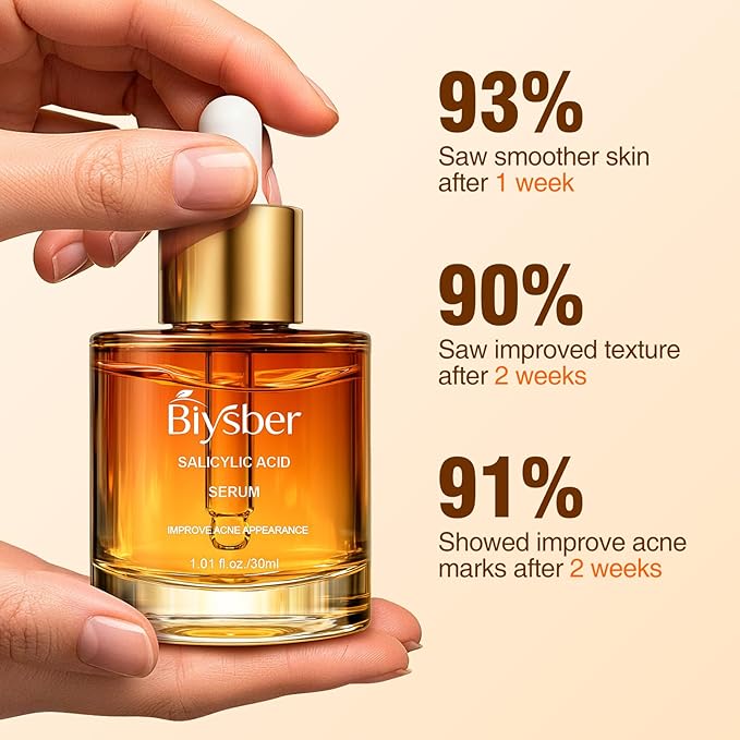 Salicylic Acid 2% Serum Solution for Face: Gently Exfoliating Facial Serum for Acne,Blackhead & Open Pores & Reduces Excess Oil - Hydrating& Soothing Skin Care Serum for Acne Prone&Oily Skin