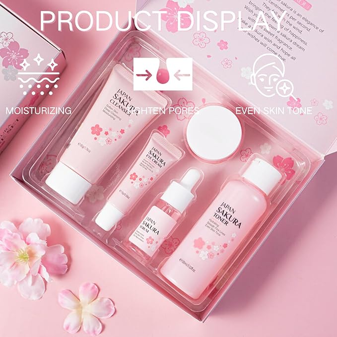 Sakura Skin Care Set, Women Gift