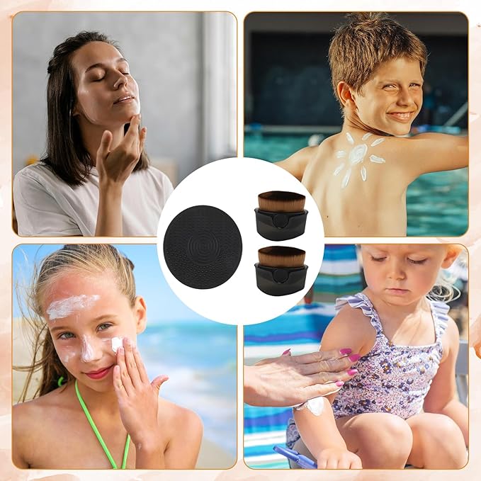 2pcs Sunscreen Applicator, Sunscreen Brush