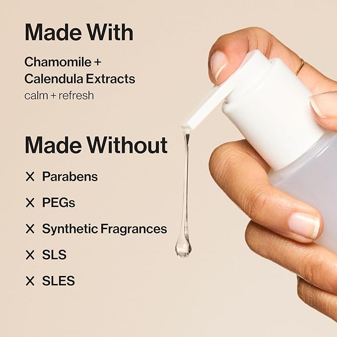 Honest Beauty Gentle Gel Daily Face Cleanser | Calms, Refreshes, + Hydrates | Vegan + Safe for Sensitive Skin | 5 fl oz