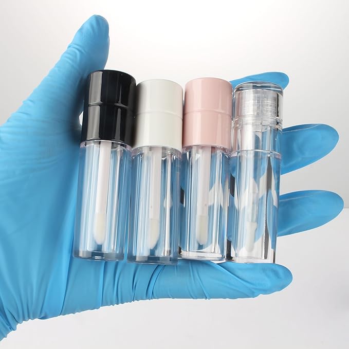 COSIDEA 20pcs Round 4ml 0.13oz Pink Empty lip 4ml