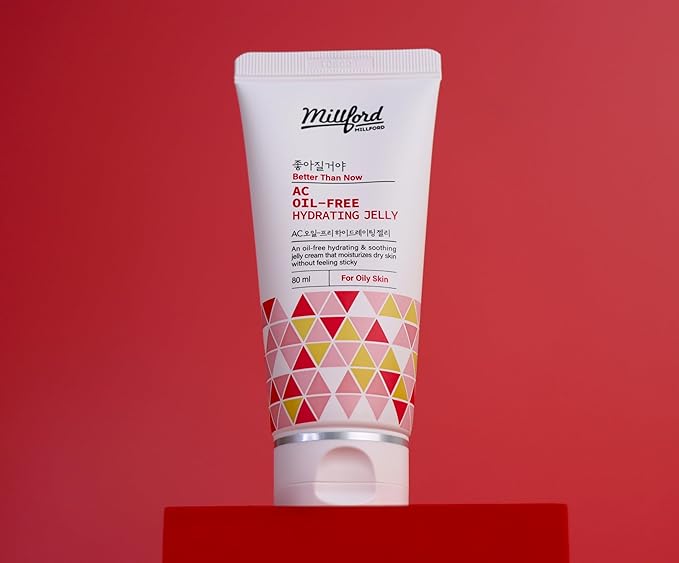 AC Oil-Free Hydrating Jelly 2.7Oz, 80ml, Oil Free Facial Moisturizer for Acne-Prone Skin, Niacinamide 2%, Unscented, Mild, Soothing Cream, Non Greasy Moisturizer, Korean Skincare