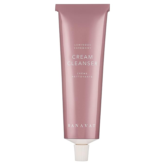 RANAVAT Cream Cleanser - Daily Facial Cleanser Doubles as Waterproof Eye Makeup Remover - Gentle Face Wash to Detoxify and Nourish (3.4 oz)