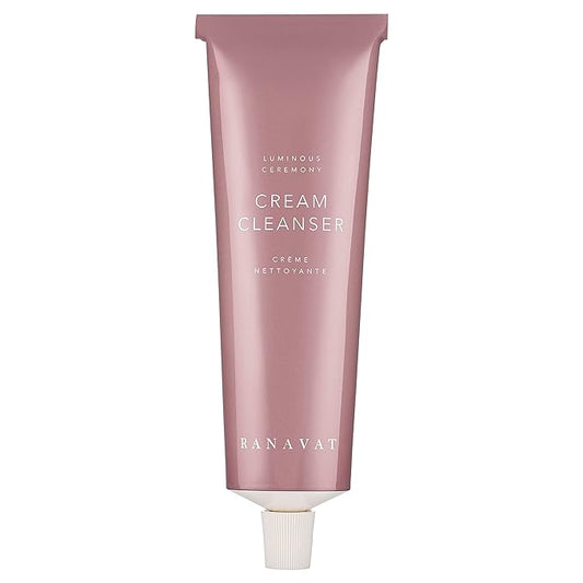 RANAVAT Cream Cleanser - Daily Facial Cleanser Doubles as Waterproof Eye Makeup Remover - Gentle Face Wash to Detoxify and Nourish (3.4 oz)