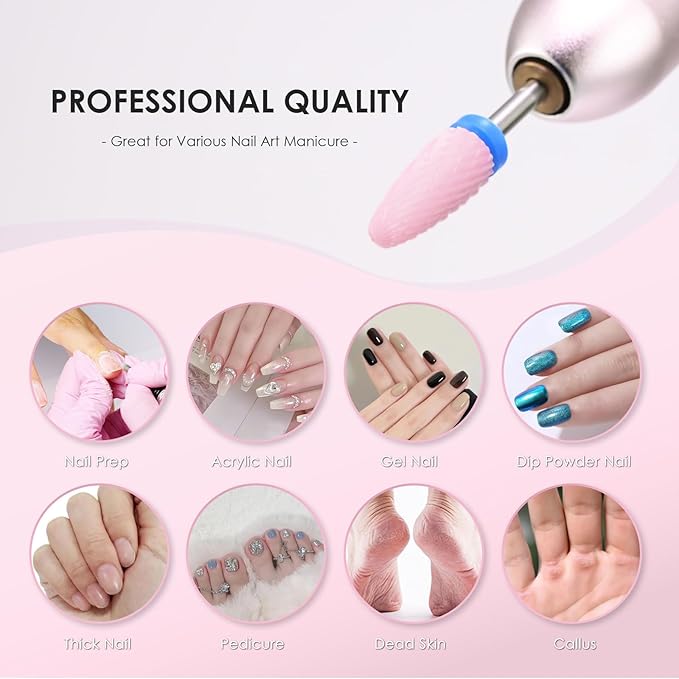 Depvko 10pcs ceramic nail drill