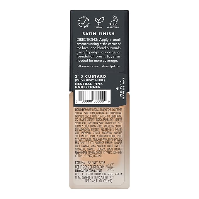 e.l.f. Flawless Finish Foundation | Lightweight, Medium Coverage may vary) 20mL