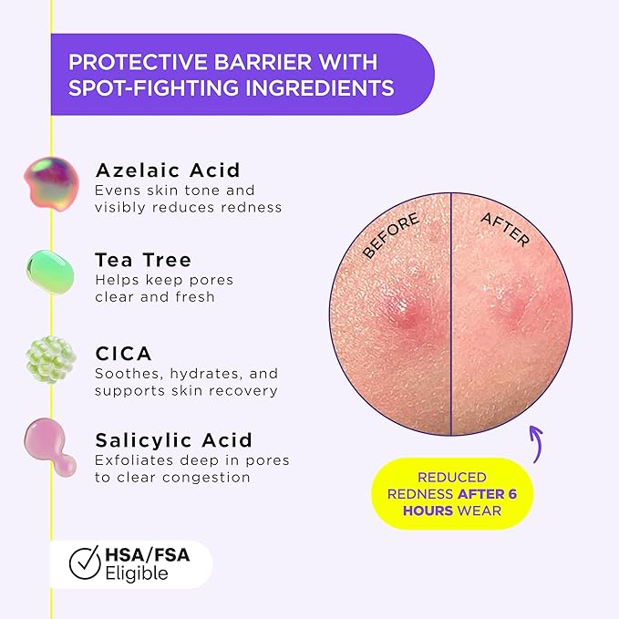 ZitSticka Liquid Pimple Patch - Invisible Pimple Patches for Face, FSA HSA Eligible Pimple Cream, Salicylic Acid Spot Cover For Face, Liquid Pimple Patch Large & Clear Fits to Makeup (0.3oz, 10ml)