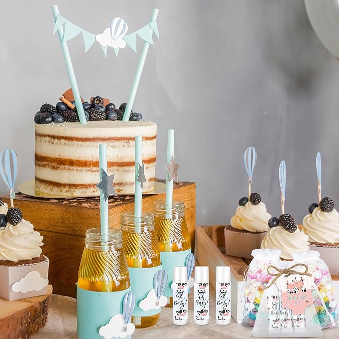 Demissle 50 Pcs Baby Shower Lip Reveal