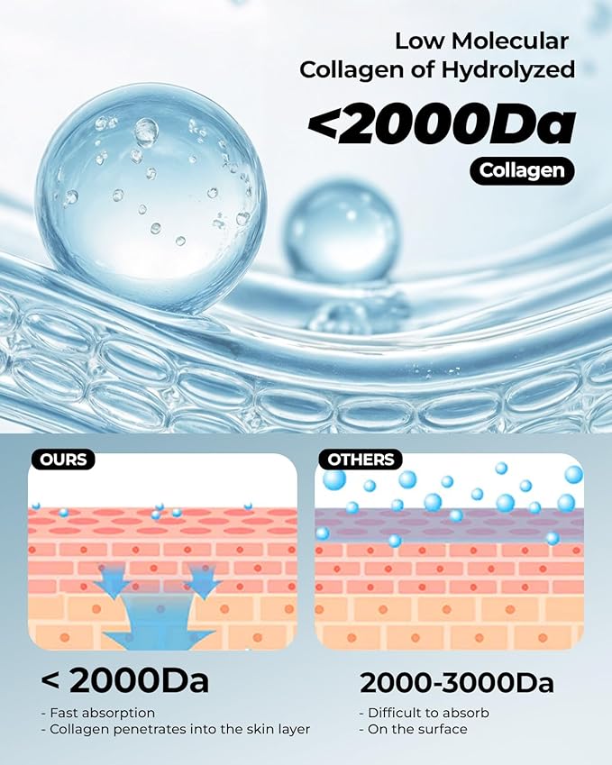 6 Pack Bio-Collagen Face Mask, Hydrating Overnight Masks, Anti-Wrinkle Face Lifting Mask for Elasticity, Pore Minimizing, Firming, Moisturizing, Real Collagen/Korean Skin Care