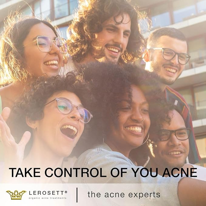 LEROSETT ClearPoint Anti Acne Pills, Natural Supplements for Hormonal & Cystic Acne Treatment for Oily Skin & Breakouts. 60 Caps